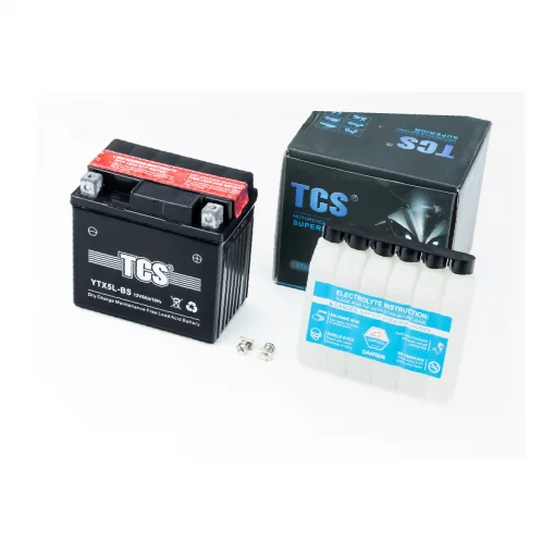 Аккумулятор 12V5Ah YTX5L-BS кислотный (L113*W70*H105мм), 2024г, АКБ, YQ-348337