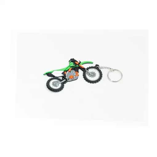 Брелок мотоцикл "Honda CRF" 86х62мм, зелёный, поліграфія, YQ-502443