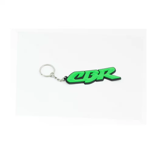 Брелок резиновый "CBR" 85х25мм, зелёный, поліграфія, YQ-502506