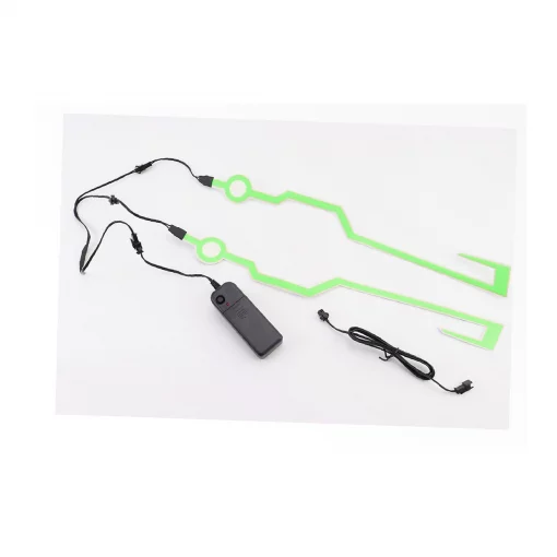 Підсвічування LED на мото шолом, 3 режими, зелене (без батарейок), ШОЛОМИ, YQ-360330