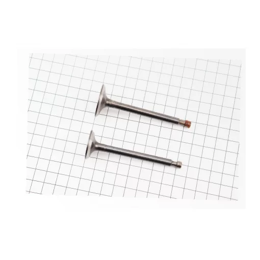 УЦЕНКА МБ-D177F/188F Клапана впускной (H-84; D-30; d-6,5), выпускной (H-83,5; d-26; d-6,5) к-кт 2шт 173F/177F (ржавый, см. фото),