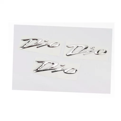 Наклейка шильдик "DIO" 3шт (15,5x4,5см), поліграфія, YQ-502346