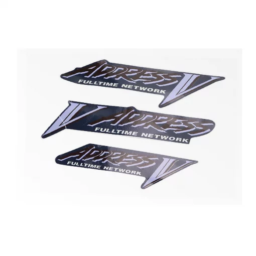 Наклейки набор 3шт "Address V" (23х6см) (2471), поліграфія, YQ-502492