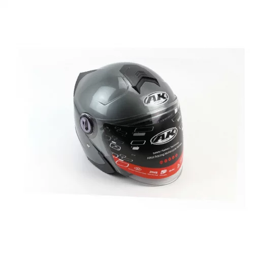 Шлем открытый с очками AK-720, серый, ШОЛОМИ, YQ-330715
