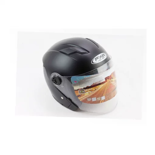 УЦЕНКА Шлем открытый с очками HF-223 L, чёрный матовый (царапины, cколы, см. фото), ШОЛОМИ, YQ-330739