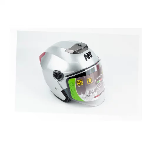 Шлем открытый с очками МТ 858 S, серый, ШОЛОМИ, YQ-360509