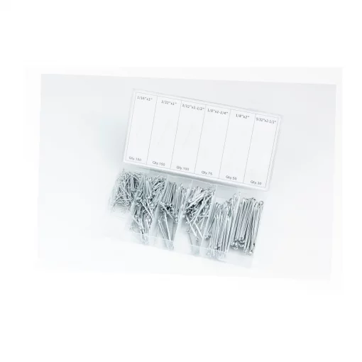 Набор шплинтов игольчатых (L-25,4;d-1,58, L-25,4;d-2,38, L-38,1;d-2,38, L-31,7;d-3,17, L-50,8;d-3,17, L-63,5;d-3,96) 6 видов,