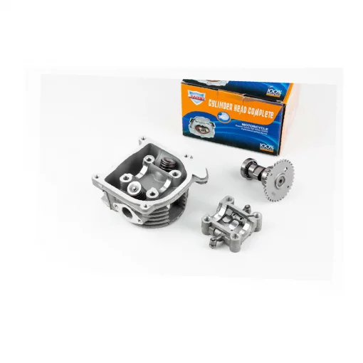 УЦЕНКА 50-100сс 4Т Головка цилиндра+клапана+пастель+распредвал в сборе 47мм-80cc (не значительные раковины на плоскости прилегания