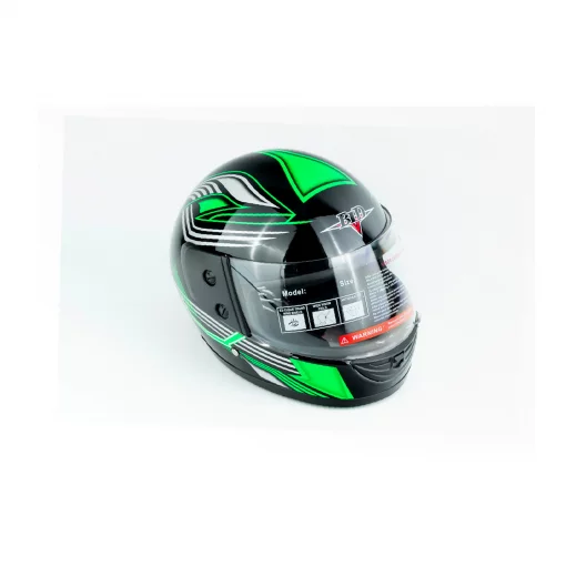 Шлем интеграл BLD-825A XS (53-54см), чёрно-салатовый, ШОЛОМИ, YQ-330135