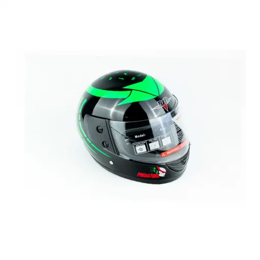 Шолом інтеграл BLD-825A М (57-58см), чорно-зелений "хижак", ШОЛОМИ, YQ-330466