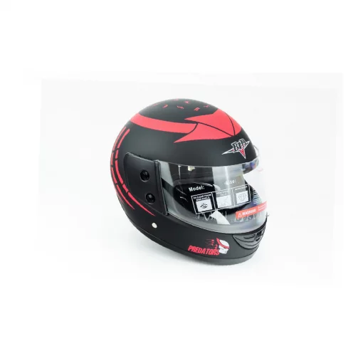 Шолом інтеграл BLD-825A М (57-58см), чорно-червоний "хижак" мат, ШОЛОМИ, YQ-330467