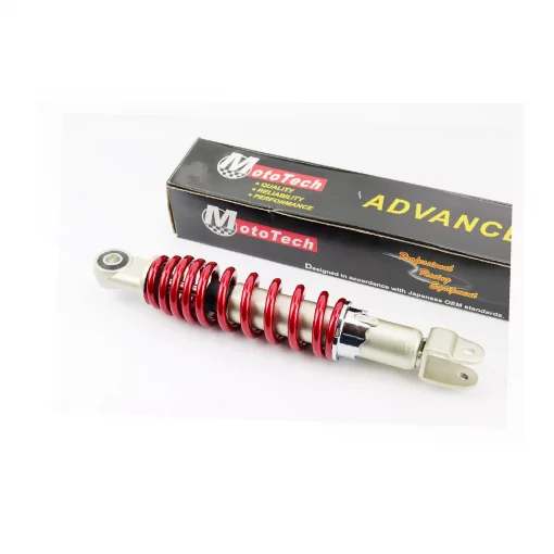 Амортизатор задний GY6/Honda-275мм*D-50мм (втулка 10мм / вилка 8мм) регулир., красный, ЗЧ-СКУТЕР, YQ-336337