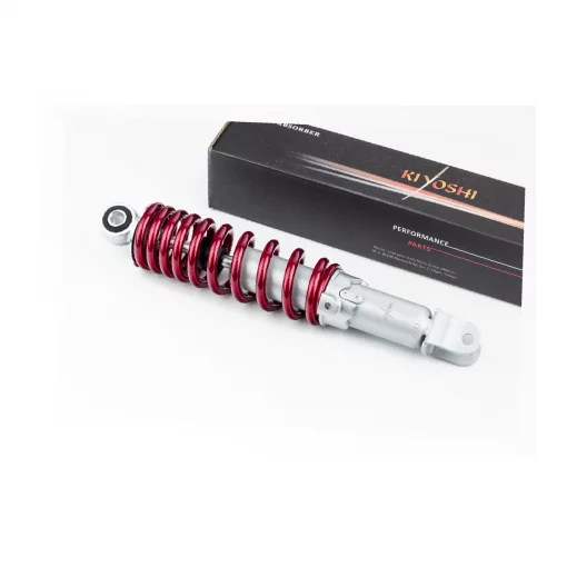 Амортизатор задний GY6/Honda-285мм*D-53мм (втулка 10мм / вилка 8мм) регулир., красный, ЗЧ-СКУТЕР, YQ-363440