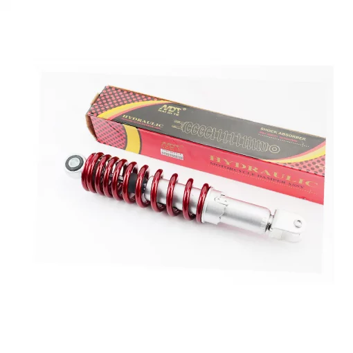 Амортизатор задний GY6/Honda-290мм*D-55мм (втулка 10мм / вилка 8мм) регулир., красный, ЗЧ-СКУТЕР, YQ-315090