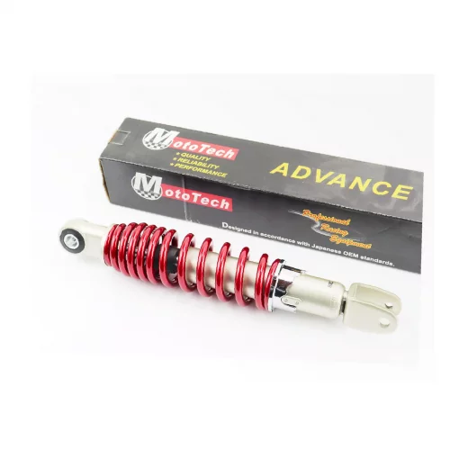 Амортизатор задній GY6/Yamaha-270мм*D-50мм (втулка 10мм / вилка 8мм) регул., червоний, ЗЧ-СКУТЕР, YQ-328517