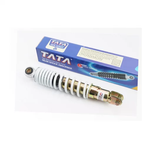 Амортизатор задний GY6/Yamaha-270мм*D-52мм (втулка 10мм / вилка 8мм) регулир., белый, ЗЧ-СКУТЕР, YQ-308016