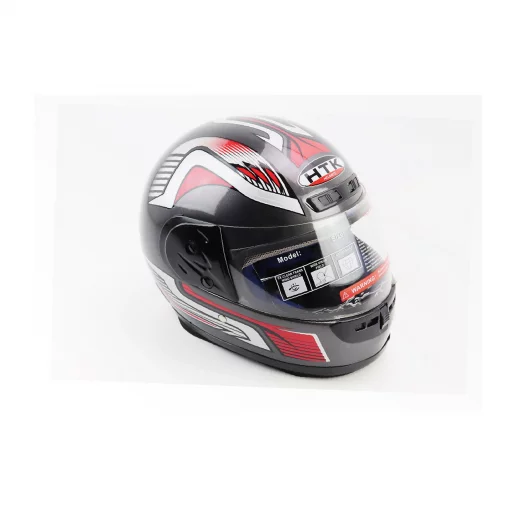 Шлем интеграл с воротом HK-221, серый с рисунком, ШОЛОМИ, YQ-360447