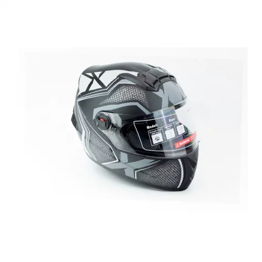 Шолом інтеграл з окулярами М61 S (55-56см), чорно-сірий мат, ШОЛОМИ, YQ-360646