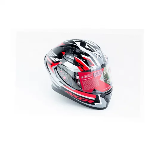 Шлем интеграл с пинлоком (стандарт DOT/ECE), выдвижные очки APEX STREAK М (57-58см), чёрно-красный, ШОЛОМИ, YQ-360620