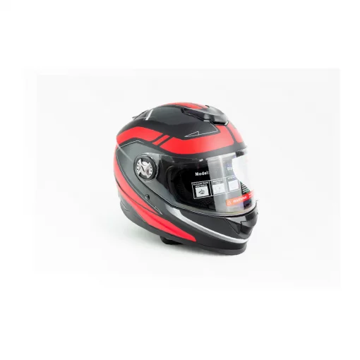 Шлем интеграл М65 М (57-58см), чёрно-красный мат, ШОЛОМИ, YQ-330136