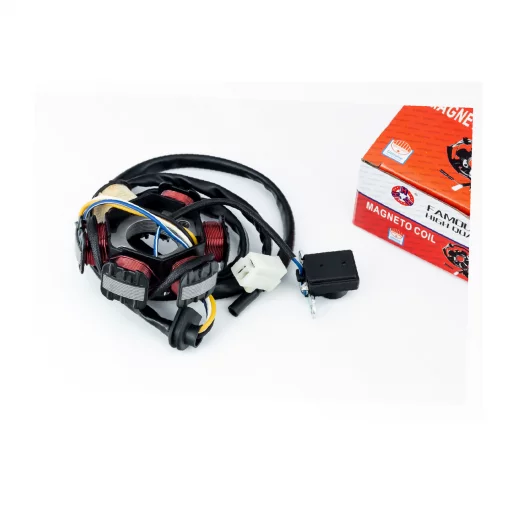Статор магнето (генератора) Honda LEAD-90 (6 катушек разъем "мама 3+1"), YQ-331799