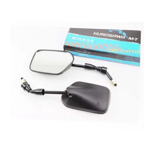 Зеркала к-кт КВАДРАТ, чёрные М8, ДЗЕРКАЛА, YQ-337004