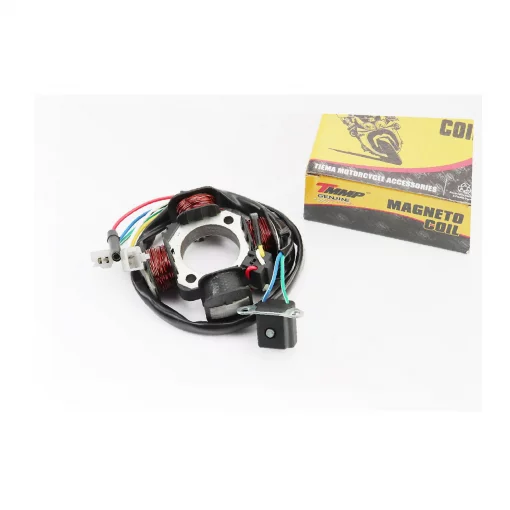 Статор магнето (генератора) Suzuki AD50/100 (4 катушки разъем "мама/папа 2+2+1")+датчик Холла, YQ-347045