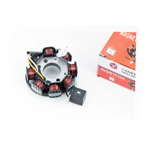 Статор магнето (генератора) Suzuki LET'S (6 катушек разъем "папа 5+1"), YQ-352487