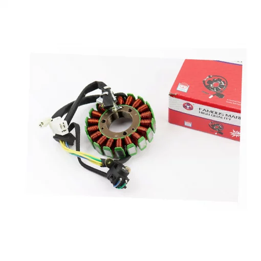 Статор магнето (генератора) Yamaha MAJESTY 250 (18 катушек разъем "мама/мама 3+2") тип 2, YQ-347195