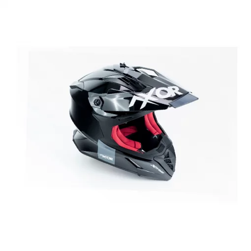 Шлем кроссовый (стандарт DOT/ECE) X-CROSS М (57-58см), чёрно-красный, ШОЛОМИ, YQ-360624