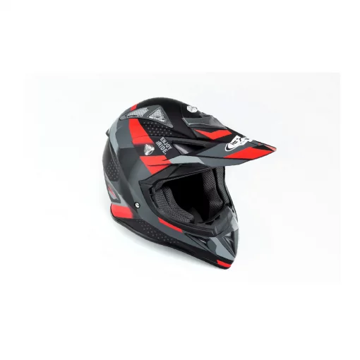 Шлем кроссовый JUNIOR HF-116 XL (55-56см), чёрно-красный мат Q267-R, ШОЛОМИ, YQ-360557