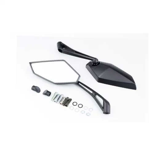 Зеркала на мотоцикл призма М8/10, чёрные (SH-1236-BD), ДЗЕРКАЛА, YQ-354947