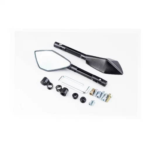 Зеркала призма М8/10 (с регулировкой наклона), чёрные (SH-6015-QX), ДЗЕРКАЛА, YQ-354941