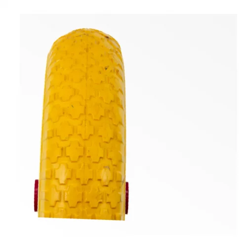 Колесо на тачку "ПІНОПОЛІУРЕТАН" 3,50-8, пром-підшипники під вісь 12мм, жовто-червоне, ШИНИ, YQ-303622