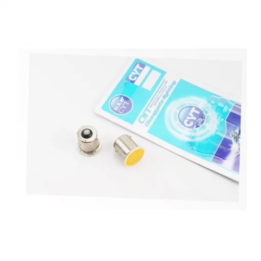 Лампа поворотника LED BAU15S 1-диодная (под патрон PY21W), жёлтая 2шт, ЛАМПИ, YQ-337454