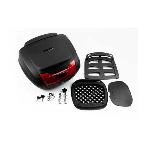 Кофр большой (пластмассовый) 470x415x295мм, крепл. болт-барашек, чёрный матовый YM-0879, КОФРИ, YQ-330885