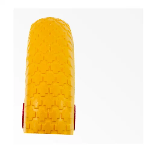 Колесо на тачку "ПІНОПОЛІУРЕТАН" 4,00-8, пром-підшипники під вісь 20мм, жовто-червоне, ШИНИ, YQ-303939