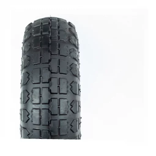 Колесо на тачку 3,50/4,10-4, пром-підшипники під вісь 20мм, чорно-помаранчеве, ШИНИ, YQ-353004