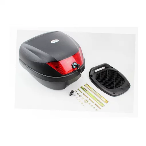 Кофр средний (пластмассовый) 395x395x300мм, крепл. болт-барашек, чёрный матовый HF-880, КОФРИ, YQ-330005