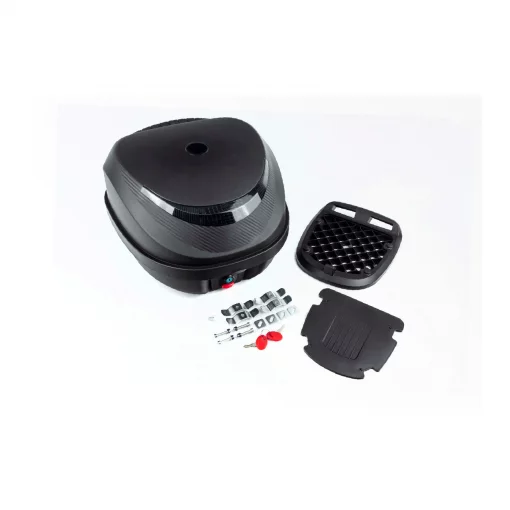 Кофр середній (пластмасовий) 410x390x300мм, кріпл. швидкознімне, чорний матовий YM-0831, КОФРИ, YQ-360515