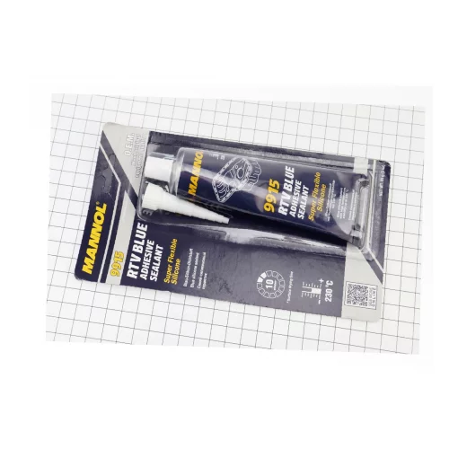 Герметик прокладковий силіконовий, синій (високотемпературний) "RTV ADHASIVE SEALANT BLU", 85g, МОТОХІМІЯ, YQ-304497