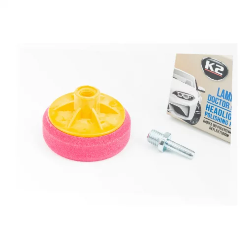 Губка для механической полировки фар "K2 LAMP DOCTOR PAD", ⌀ 80mm, Витратні матеріали, YQ-703308