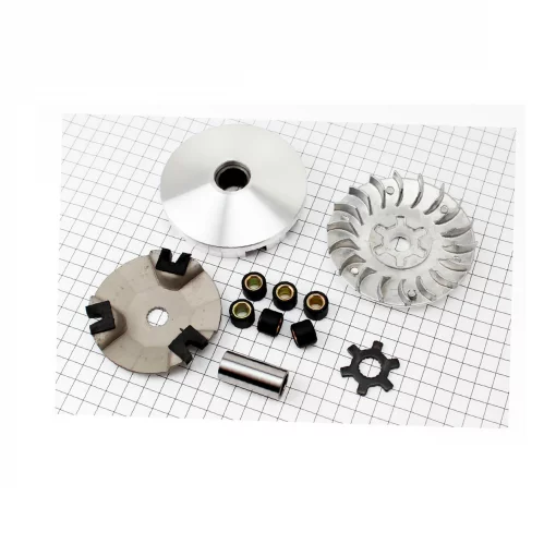 Вариатор передний к-кт Yamaha JOG 50 (под вал 13мм)+втулка, крыльчатка, крест, YQ-308699