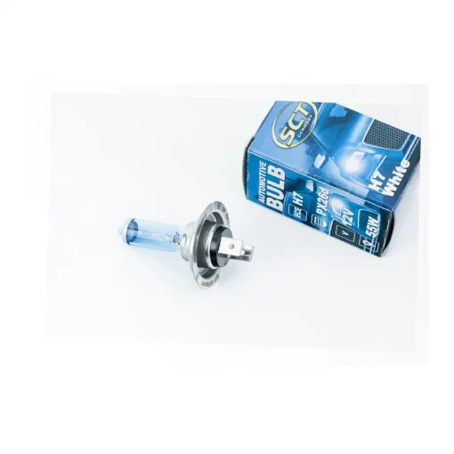 Лампа фары H7 PX26D 12V 55W SUPER WHITE (галоген), ЛАМПИ, YQ-301665