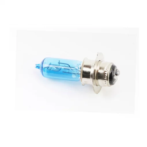 Лампа фары P15D-25-1 12V 18/18W, синяя, ЛАМПИ, YQ-301073