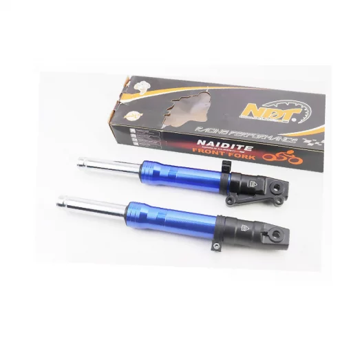 Вилка передня (перо) ліве, праве к-кт 2шт Honda DIO, 370мм (під диск. гальм.), синій, YQ-331308