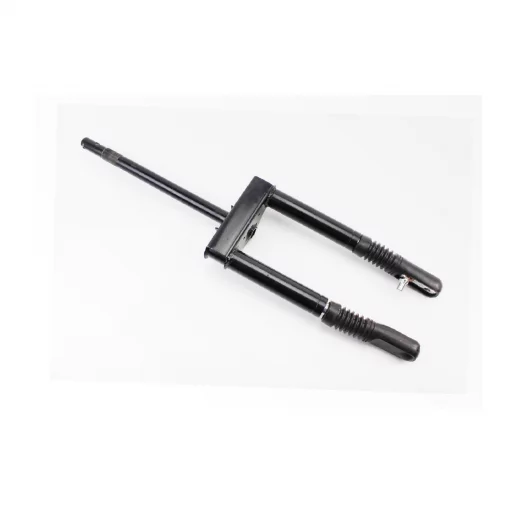 Вилка передня (перо) ліве, праве к-кт 2шт+траверс керма в зборі (передня вилка) Yamaha JOG 50, YQ-331111