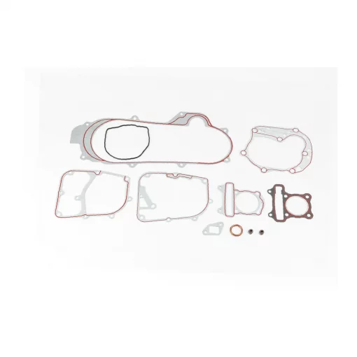 Прокладки двигателя 80cc-47мм, к-кт 11 деталей, короткий вариатор (красная нить), 50-100сс 4Т, YQ-349336