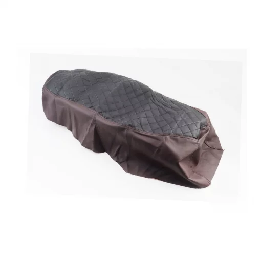 Чохол сидіння (еластичний, міцний матеріал), чорний-коричневий, люкс тип 2, STORM, YQ-317559