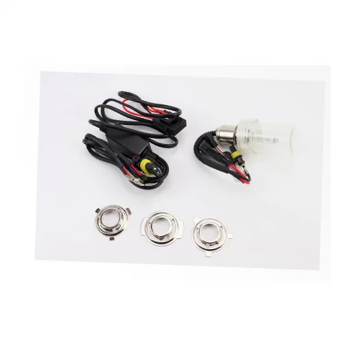 Лампа фары XENON BA20D (12V 35W DC AMP) 6000K,+провода, ЛАМПИ, YQ-337434